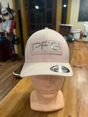 Columbia PFG Light Pink Patch Baseball Cap